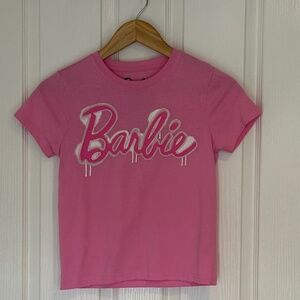 Pink Barbie Baby tee Sz S